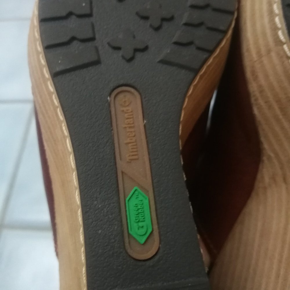 Timberland Earthkeeper Leather Wedges Antifatigue Size 6.5 - Picture 4 of 7